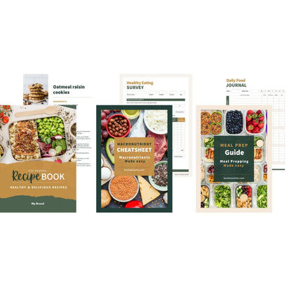 800+ Canva Nutrition Template Bundle (with Reseller Rights)